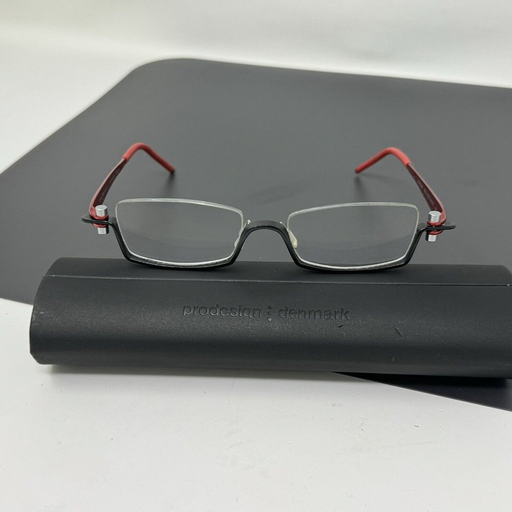 Prodesign Denmark Eyeglasses Gail Spence 9903 C.6021 Black Red 49 [] 17 JB